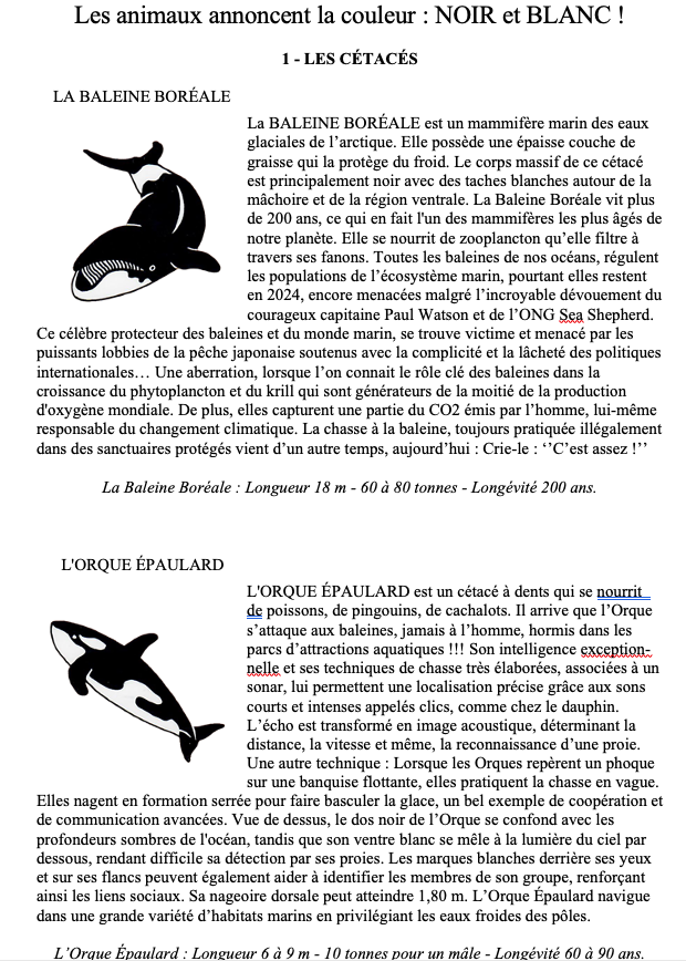 Harmonie en Noir et Blanc